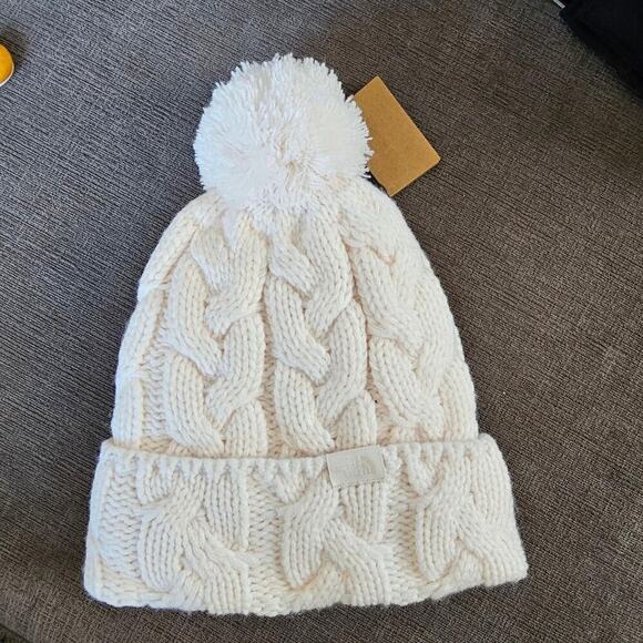 The North Face Women\'s Gardenia White Cable Minna Pom Beanie Size One Size main image 9